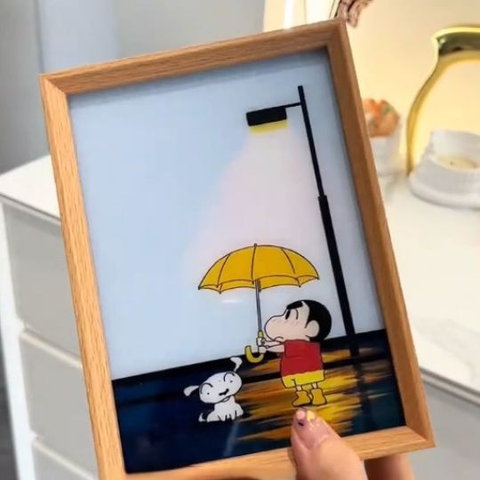 Shinchan & Shiro Magic Glow Lamp