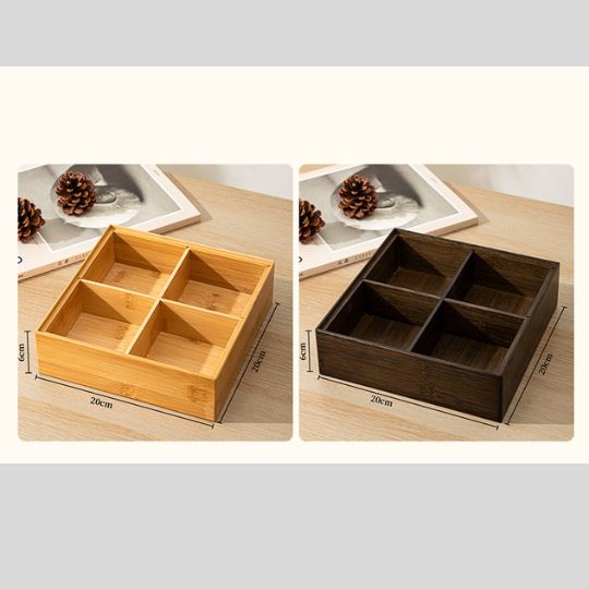Compartment Wooden Storage Box