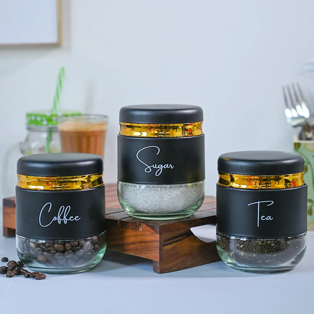3-Piece Glass Storage Jar Set