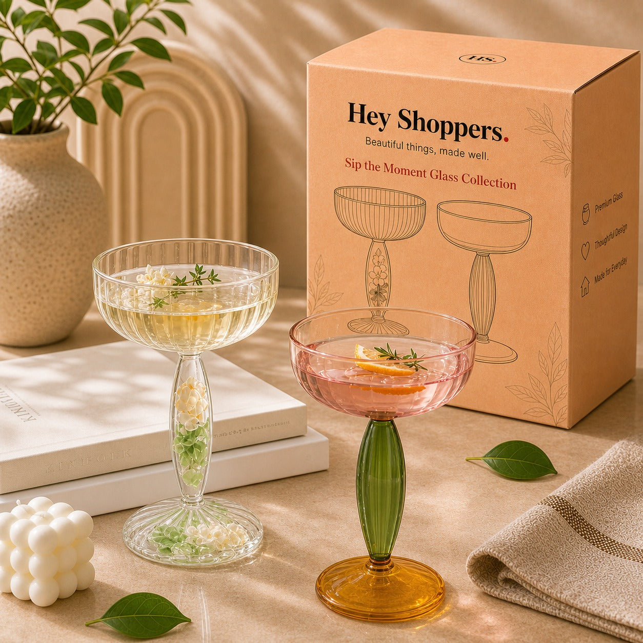 Tulip Stem Cocktail Glass