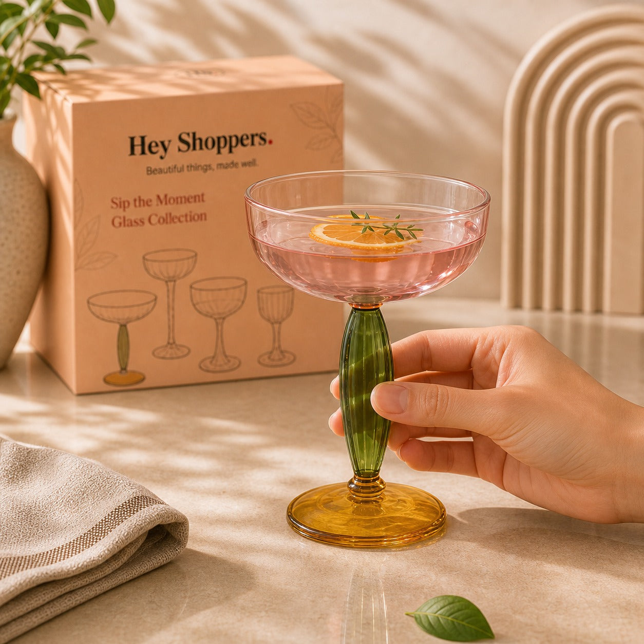 Tulip Stem Cocktail Glass