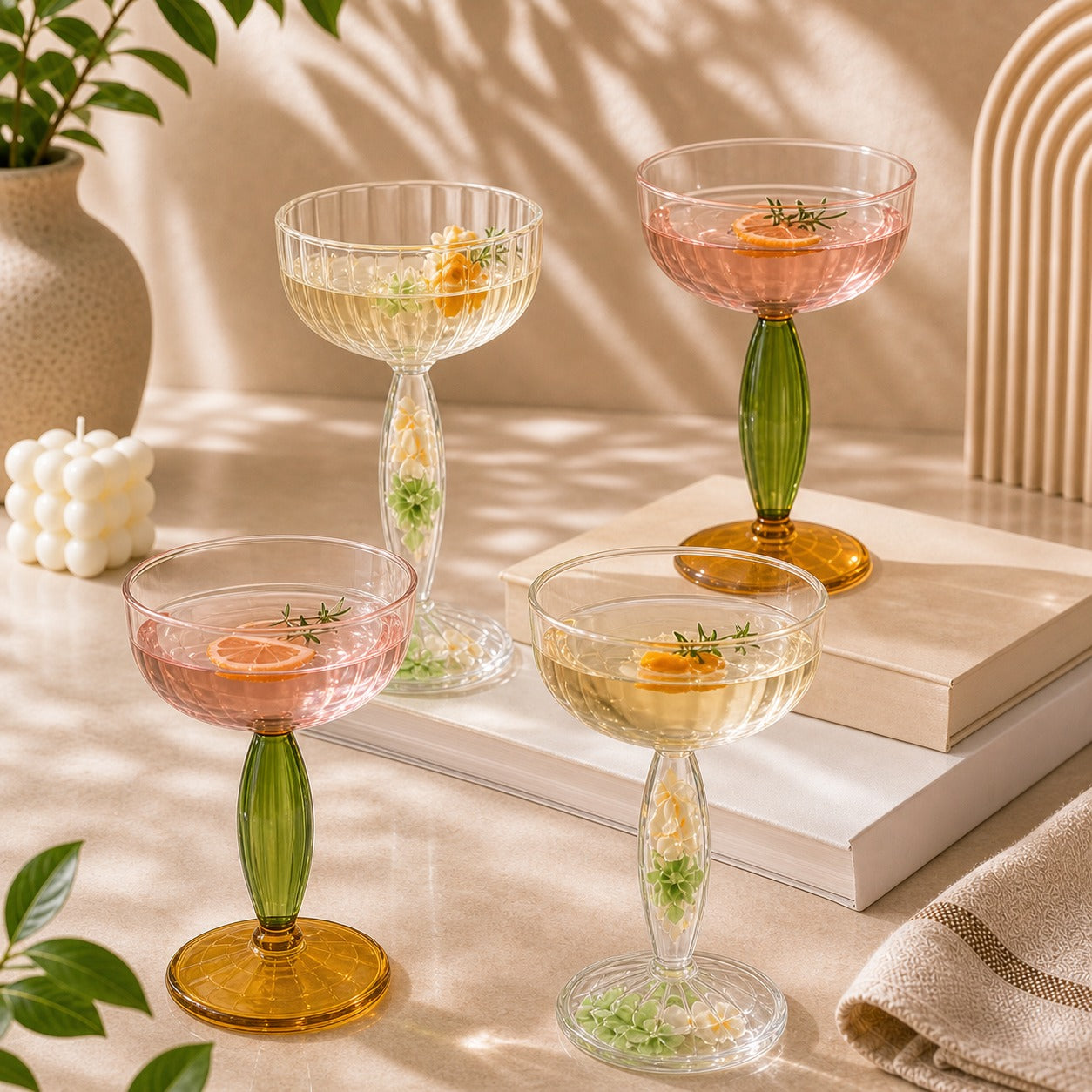 Tulip Stem Cocktail Glass