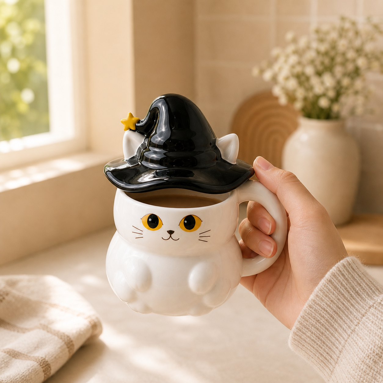 Cute Cat Ceramic Mug