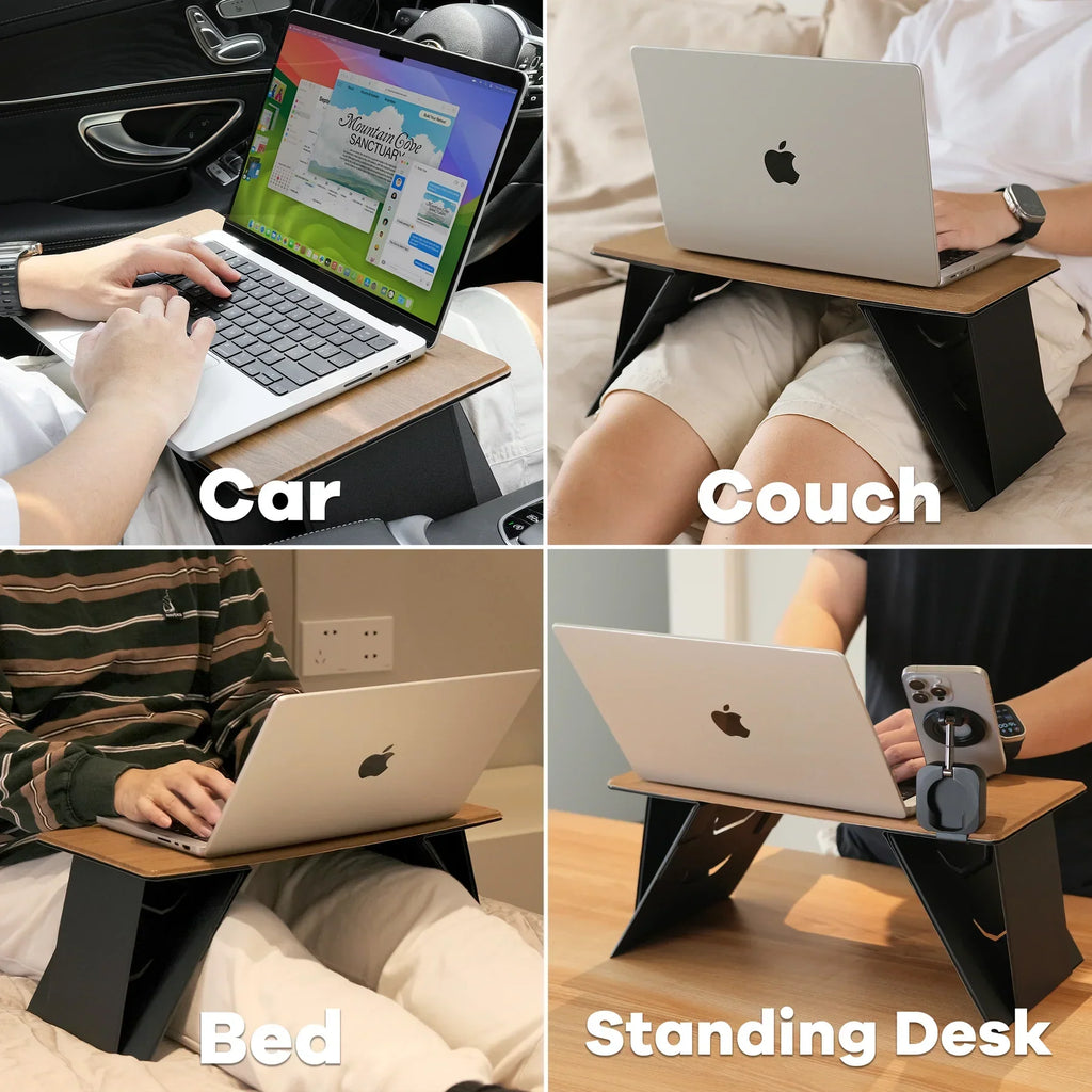 Foldable Wooden Laptop Stand