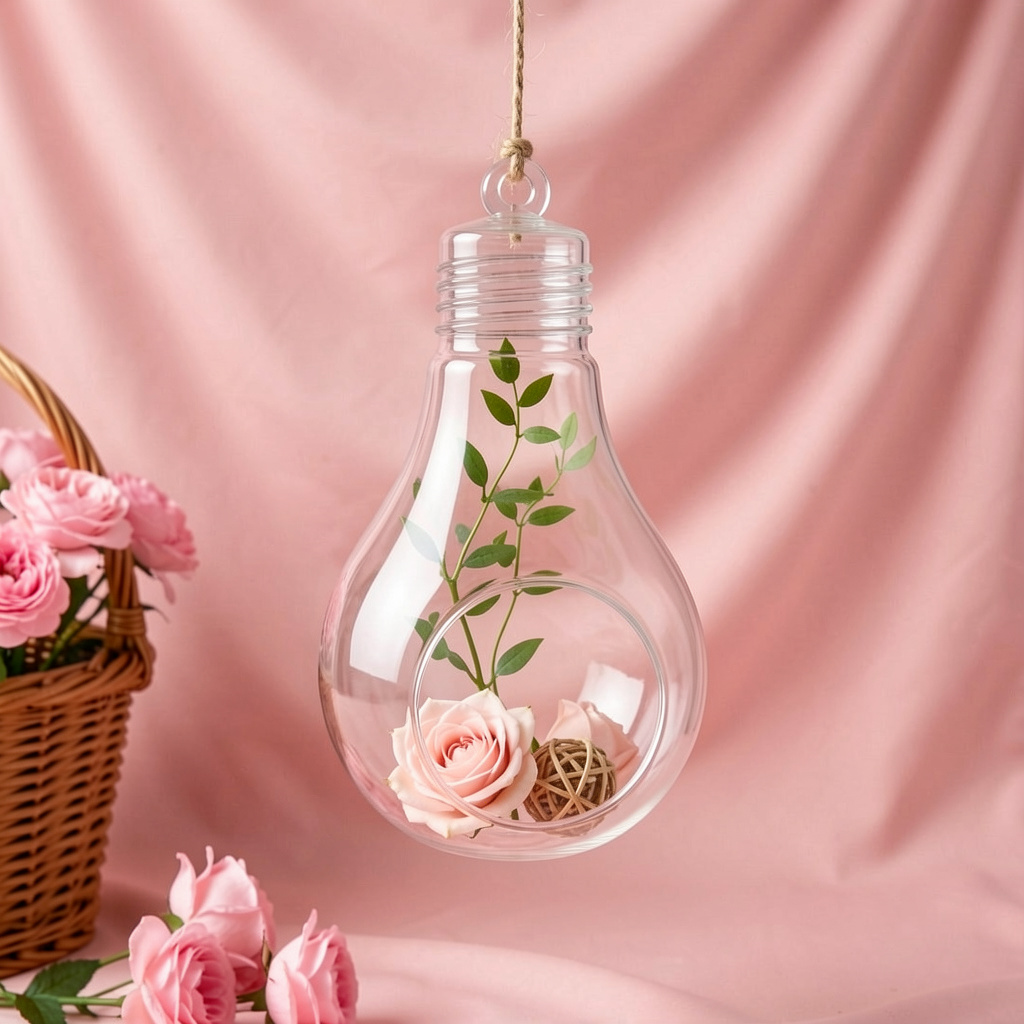 Decorative Glass Bulb Vase