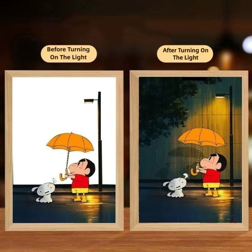 Shinchan & Shiro Magic Glow Lamp