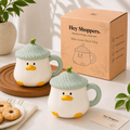 Mint Acorn Duck Mug