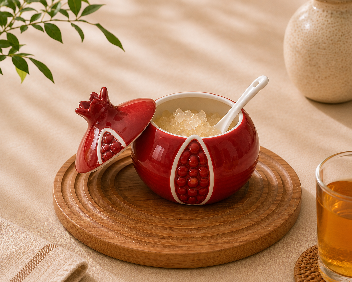 Pomegranate Ceramic Jar