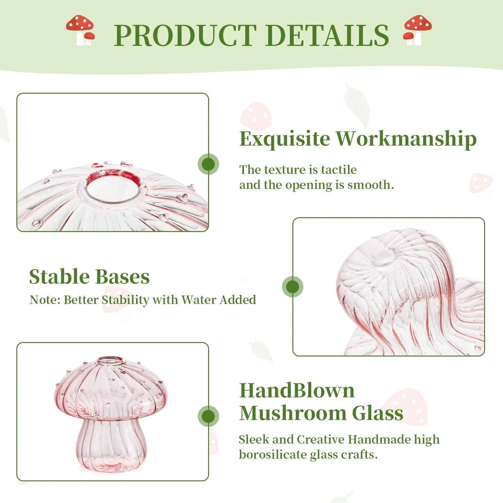 Mushroom Shaped Vases