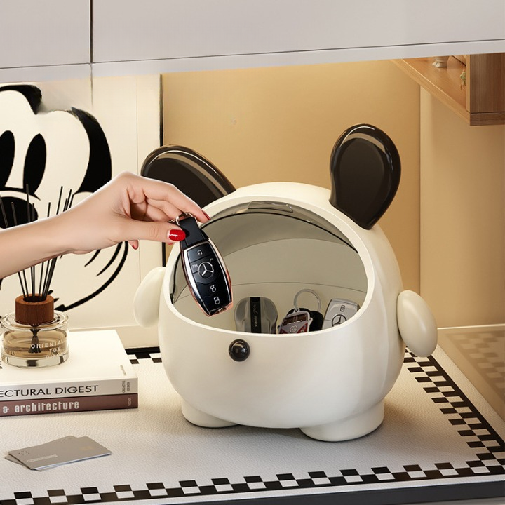 Cartoon Trash Can with Lid