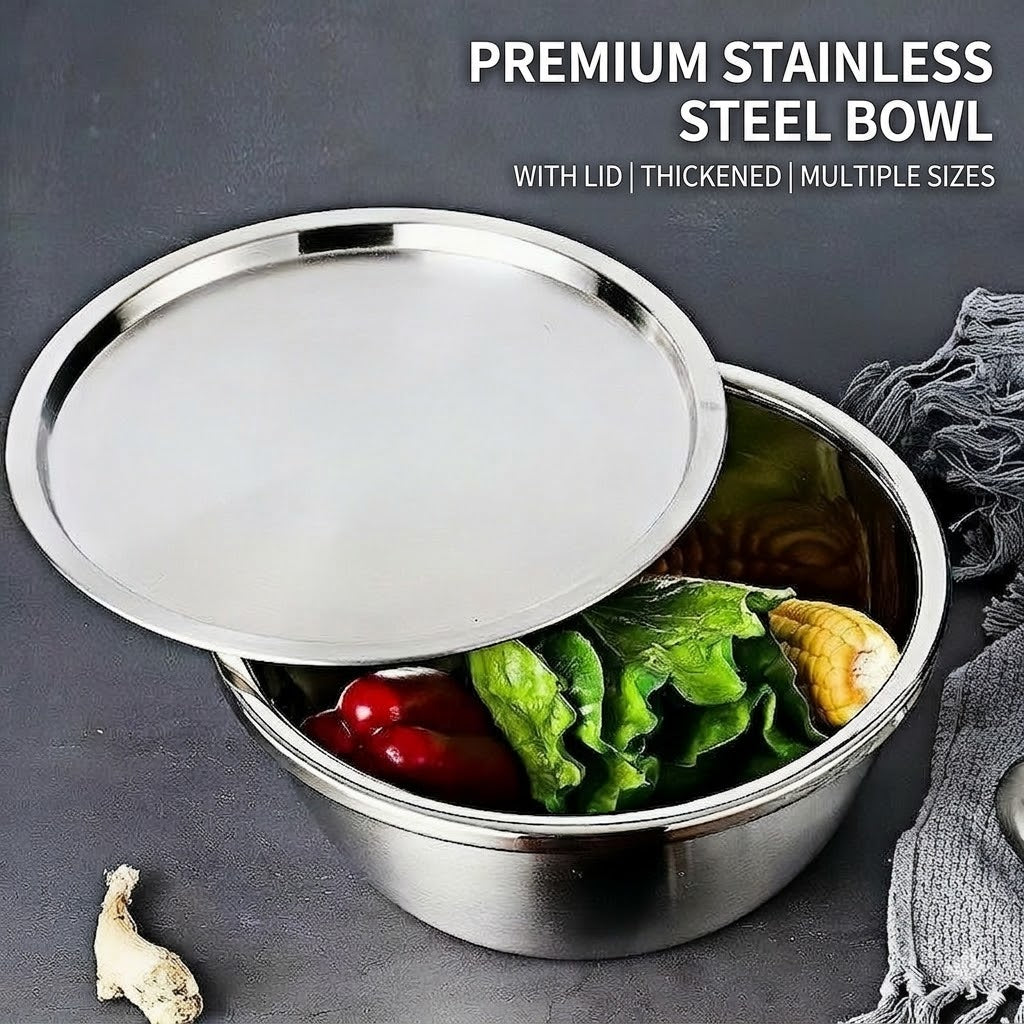 Stainless Steel Bowl With Lid
