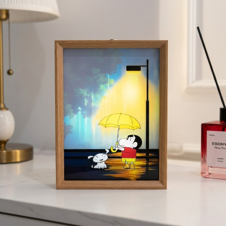 Shinchan & Shiro Magic Glow Lamp