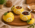 Lemon Ceramic Jar