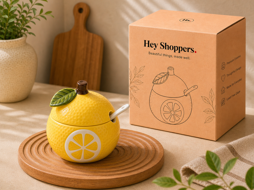 Lemon Ceramic Jar